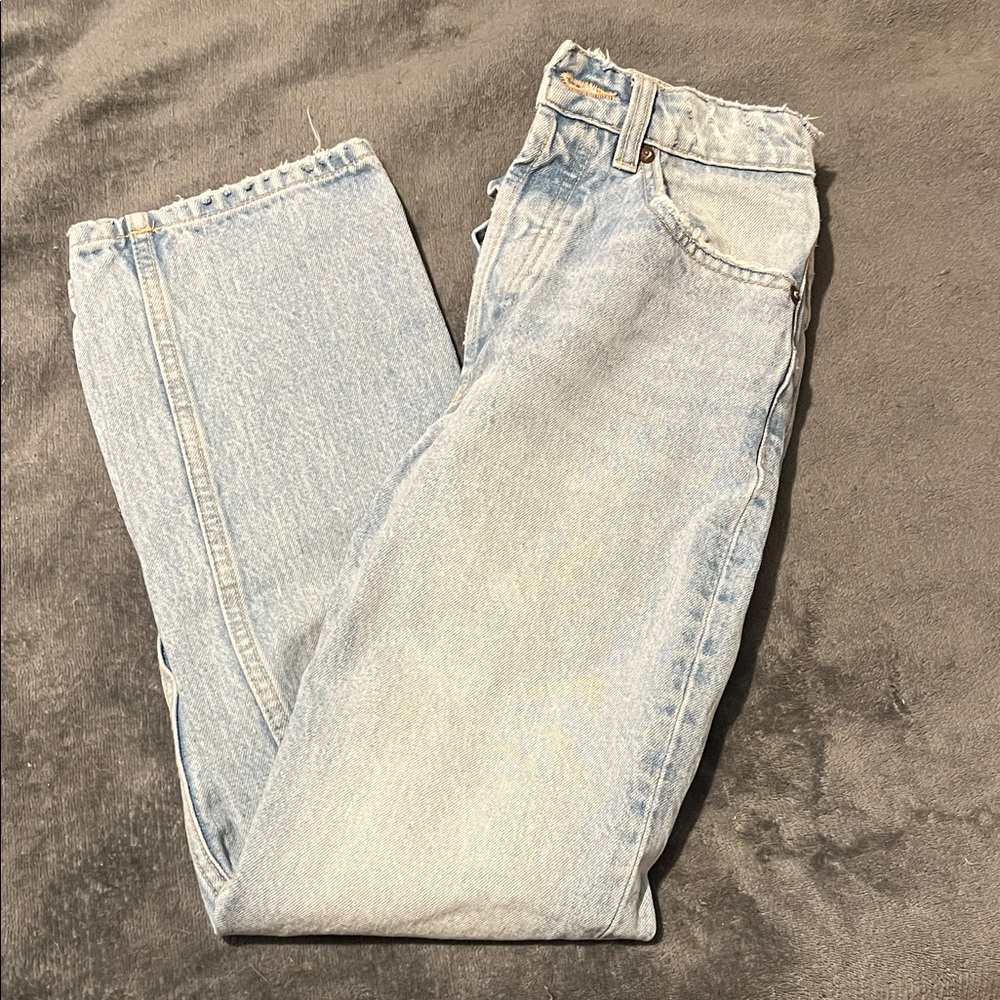 Zara Faded Blue Denim Pants